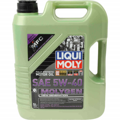 LIQUI MOLY 9055/8536 Molygen New Generation 5w40 (5л) Синтетика LIQUI MOLY 9055/8536 Molygen New Generation 5w40 (5л) Синтетика