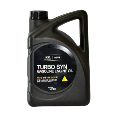 HYUNDAI MOBIS 5w30 TURBO SYN Gasoline Engine Oil SM/GF-4 (4л) (Корея) Синтетика (05100-00441) HYUNDAI MOBIS 5w30 TURBO SYN Gasoline Engine Oil SM/GF-4 (4л) (Корея) Синтетика (05100-00441)