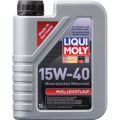 LIQUI MOLY 1932/2570 MoS2 Leichtlauf 15w40 (1л) Минеральное LIQUI MOLY 1932/2570 MoS2 Leichtlauf 15w40 (1л) Минеральное