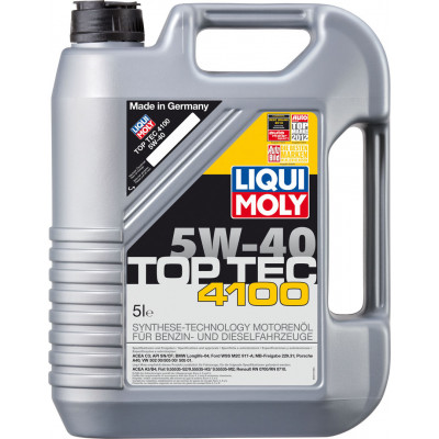 яLIQUI MOLY 7501/9511 TopTec4100 5w40 (5л) Синтетика яLIQUI MOLY 7501/9511 TopTec4100 5w40 (5л) Синтетика