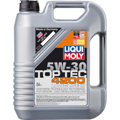 LIQUI MOLY 8973/7661 Top Tec 4200 5w30 (5л) Синтетика LIQUI MOLY 8973/7661 Top Tec 4200 5w30 (5л) Синтетика