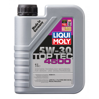 LIQUI MOLY 3724/2317 Top Tec 4500 5w30 (1л) Синтетика LIQUI MOLY 3724/2317 Top Tec 4500 5w30 (1л) Синтетика
