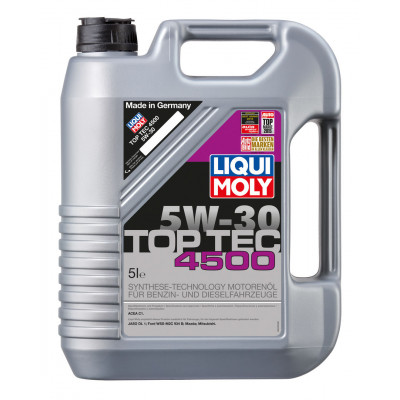 LIQUI MOLY 2318 Top Tec 4500 5w30 (5л) Синтетика LIQUI MOLY 2318 Top Tec 4500 5w30 (5л) Синтетика