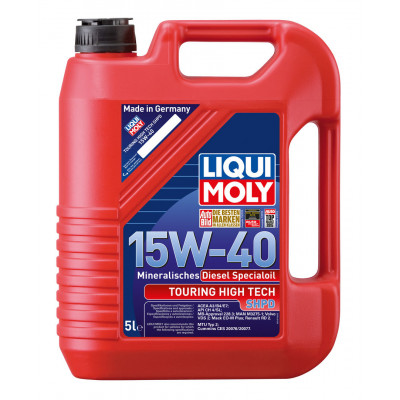 LIQUI MOLY 2475 Touring High Tech SHPD Motoroil Basic 15w40 (5л) Минеральное LIQUI MOLY 2475 Touring High Tech SHPD Motoroil Basic 15w40 (5л) Минеральное