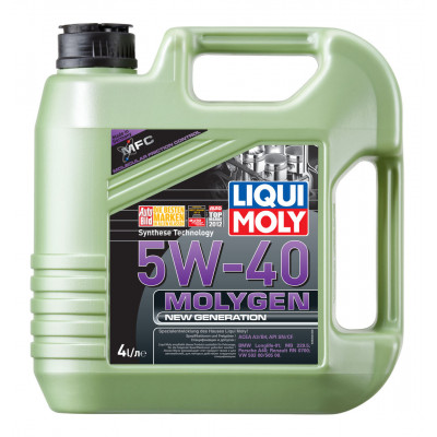 LIQUI MOLY 9054/8578 Molygen New Generation 5w40 (4л) Синтетика LIQUI MOLY 9054/8578 Molygen New Generation 5w40 (4л) Синтетика