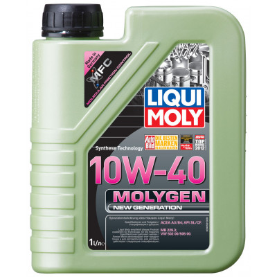 LIQUI MOLY 9955/9059 Molygen New Generation 10w40 (1л) Синтетика LIQUI MOLY 9955/9059 Molygen New Generation 10w40 (1л) Синтетика