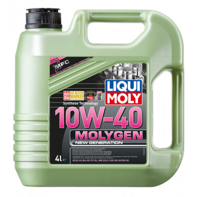 LIQUI MOLY 8538/9060 Molygen New Generation 10w40 (4л) Синтетика LIQUI MOLY 8538/9060 Molygen New Generation 10w40 (4л) Синтетика