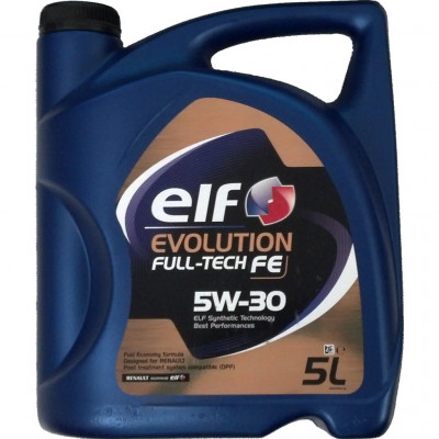ELF EVOLUTION FULLTECH FE 5w30 (5л) Синтетика ELF EVOLUTION FULLTECH FE 5w30 (5л) Синтетика