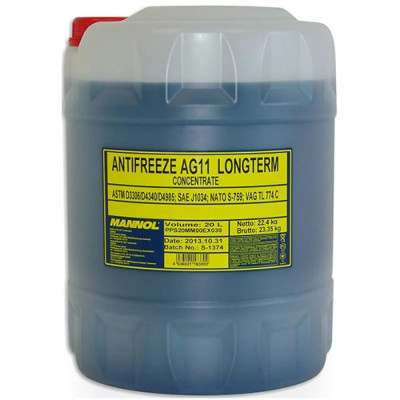 MANNOL АНТИФРИЗ Longterm AG11 синий -40С (20л) (Готовый) 2051 MANNOL АНТИФРИЗ Longterm AG11 синий -40С (20л) (Готовый) 2051
