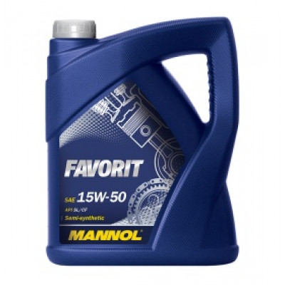 MANNOL favorit 15w50 (5л) ПолуСинтетика SG/CD MANNOL favorit 15w50 (5л) ПолуСинтетика SG/CD