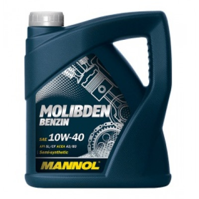 MANNOL 7505 Molibden 10w40 (4л) ПолуСинтетика API SN/CH-4 MANNOL 7505 Molibden 10w40 (4л) ПолуСинтетика API SN/CH-4