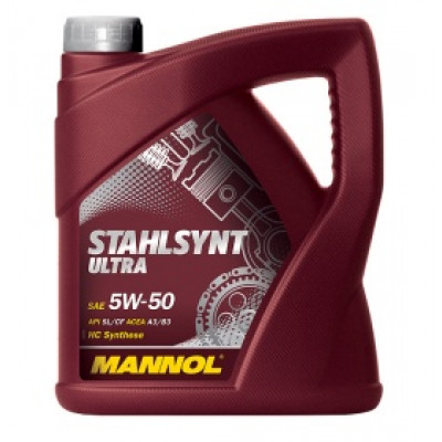 MANNOL stahlsynt ultra 5w50 (4л) Синтетика SL/CF MANNOL stahlsynt ultra 5w50 (4л) Синтетика SL/CF