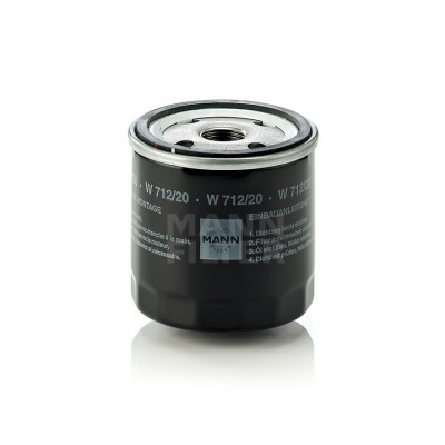 MANN фильтр маслянный W 712/20 MANN фильтр маслянный W 712/20