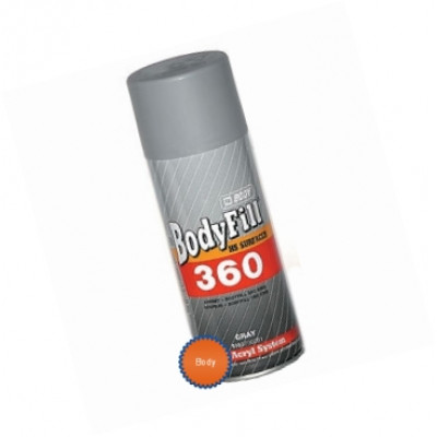 BODY Грунт 360 HS 2K аэрозоль (0,4кг) (серый), порозаполняющий BODY Грунт 360 HS 2K аэрозоль (0,4кг) (серый), порозаполняющий