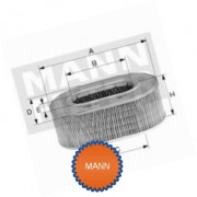 MANN фильтр воздушный C 2936