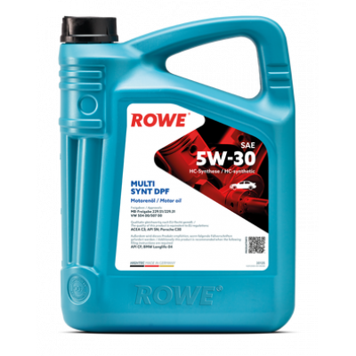 Масло моторное ROWE HIGHTEC MULTI SYNT DPF SAE 5W-30 (5л) 20125-0050-99 Масло моторное ROWE HIGHTEC MULTI SYNT DPF SAE 5W-30 (5л) 20125-0050-99