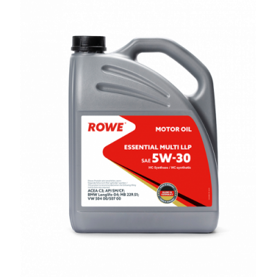 Масло моторное ROWE ESSENTIAL MULTI LLP SAE 5W-30 (4л) 20238-453-2A Масло моторное ROWE ESSENTIAL MULTI LLP SAE 5W-30 (4л) 20238-453-2A
