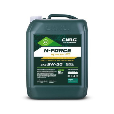 C.N.R.G N-Force Special FO 5w30 SN/CF; A5/B5 (20л) БЕНЗИН масло синтетическое C.N.R.G N-Force Special FO 5w30 SN/CF; A5/B5 (20л) БЕНЗИН масло синтетическое