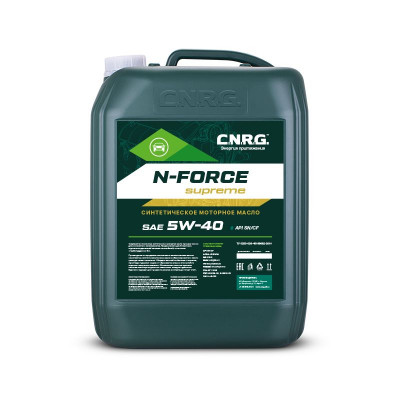 C.N.R.G N-Force Supreme 5/40 SP SN/CF, A3/B4 (20л) БЕНЗИН масло синтетическое C.N.R.G N-Force Supreme 5/40 SP SN/CF, A3/B4 (20л) БЕНЗИН масло синтетическое