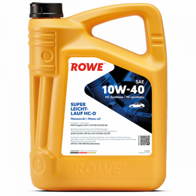 Масло моторное ROWE HIGHTEC SUPER LEICHTLAUF SAE 10W-40 HC-O (4л) 20058-0040-99 Масло моторное ROWE HIGHTEC SUPER LEICHTLAUF SAE 10W-40 HC-O (4л) 20058-0040-99