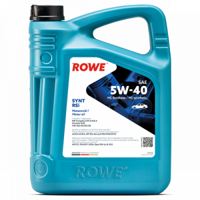 Масло моторное ROWE HIGHTEC SYNT RSi SAE 5W-40 (4л) 20068-0040-99 Масло моторное ROWE HIGHTEC SYNT RSi SAE 5W-40 (4л) 20068-0040-99