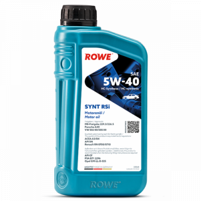 Масло моторное ROWE HIGHTEC SYNT RSi SAE 5W-40 (1л) 20068-0010-99 Масло моторное ROWE HIGHTEC SYNT RSi SAE 5W-40 (1л) 20068-0010-99