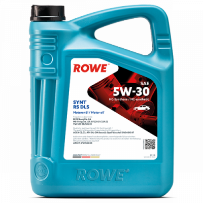 Масло моторное ROWE HIGHTEC SYNT RS DLS SAE 5W-30 (5л) 20118-0050-99 Масло моторное ROWE HIGHTEC SYNT RS DLS SAE 5W-30 (5л) 20118-0050-99