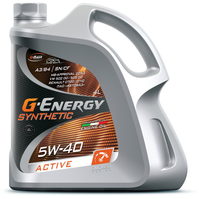 ГАЗПРОМНЕФТЬ G-Energy SyntheticActive 5w40 (4л) масло синтетическое ГАЗПРОМНЕФТЬ G-Energy SyntheticActive 5w40 (4л) масло синтетическое