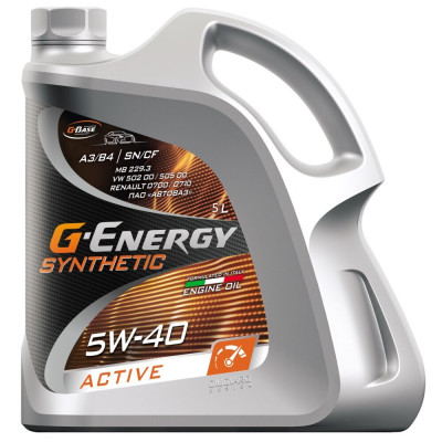 ГАЗПРОМНЕФТЬ G-Energy SyntheticActive 5w40 (5л) масло синтетическое ГАЗПРОМНЕФТЬ G-Energy SyntheticActive 5w40 (5л) масло синтетическое
