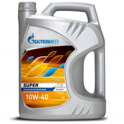 ГАЗПРОМНЕФТЬ Супер SAE 10w40, API SG/CD (5л) Масло полусинтетическое ГАЗПРОМНЕФТЬ Супер SAE 10w40, API SG/CD (5л) Масло полусинтетическое